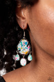 Organic Optimism - White Paparazzi Earrings All Eyes On U Jewelry