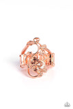 What ROSE Around - Copper Paparazzi Ring All Eyes On U Jewelry