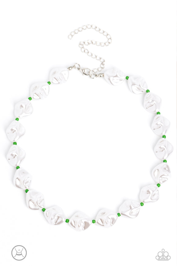 SHORE Enough - Green Paparazzi Necklace All Eyes On U Jewelry