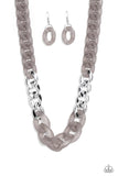 Curb Your Enthusiasm - Silver Paparazzi Necklace All Eyes 