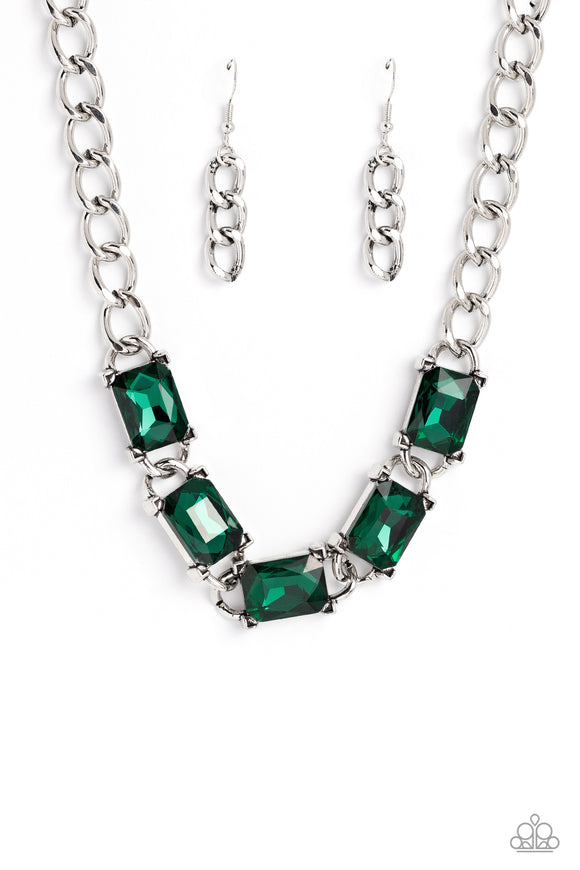 Radiating Review - Green Paparazzi Necklace All Eyes On U Jewelry