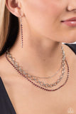 Tasteful Tiers - Red Paparazzi Necklace All Eyes On U Jewelry
