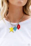 Scouting Shapes - Multicolor Paparazzi Necklace All Eyes On U Jewelry