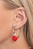 Romantic Representative - Red Paparazzi Earrings