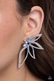 Twinkling Tulip - Blue Paparazzi Earrings