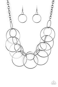 Circa de Couture Black Paparazzi Necklace All Eyes On U Jewelry Store