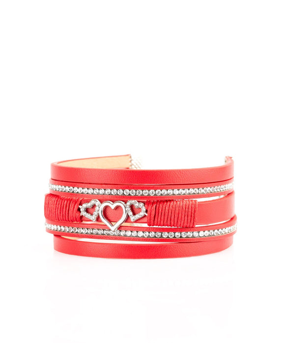 Rebel Valentine Red Bracelet- Paparazzi Accessories