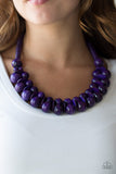 Caribbean Cover Girl Purple Paparazzi Necklace