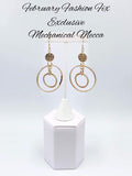 Paparazzi Earrings-Mechanical Mecca -Gold