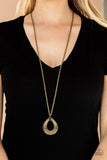 Glitz and Grind Brass Paparazzi Necklace All Eyes On U Jewelry Store