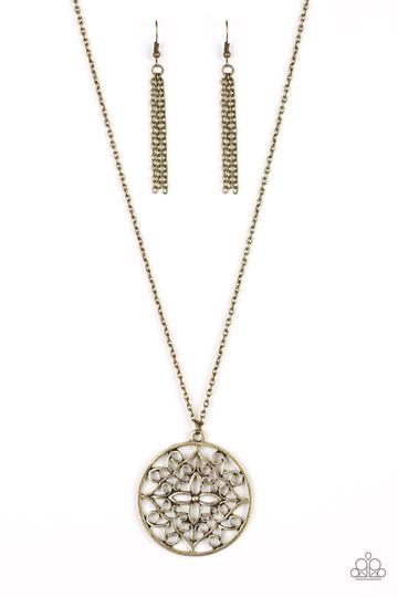 Mandala Melody Brass Paparazzi Necklace All Eyes On U Jewelry Store