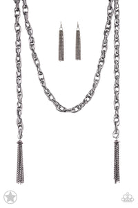 SCARFed for Attention Gunmetal Paparazzi Necklace All Eyes On U