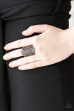 The Way You Make Me Frill Black Paparazzi Ring All Eyes On U Jewelry 