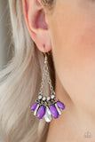 Terra Tribe Purple Paparazzi Earrings