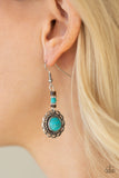 Desert Bliss Blue Turquoise Paparazzi Earrings