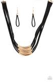 Walk The WALKABOUT Gold Paparazzi Necklace All Eyes On U
