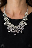 Fishing For A Compliment Silver Paparazzi Necklace All Eyes On U