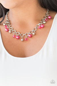 Fiercely Fancy Pink Paparazzi Necklace All Eyes On U Jewelry Accessories 
