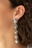 Drippin In Starlight Silver Paparazzi Earrings