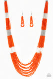 Let It Bead Orange Paparazzi Necklace