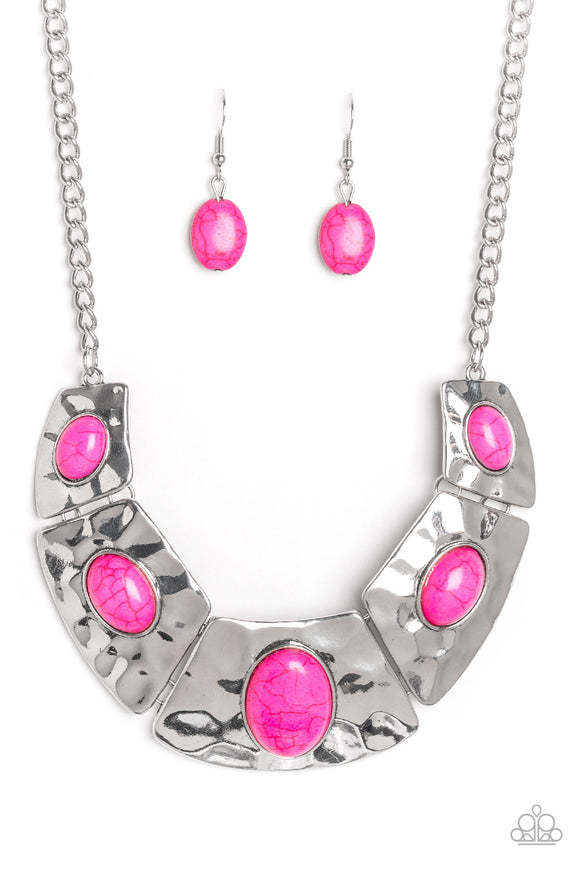 Ruler In Favor Pink Paparazzi Necklace