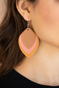 Light as a LEATHER Multicolor Paparazzi Earrings All Eyes On Jewelry 
