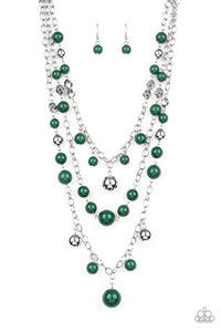 Partygoer Green Necklace - Paparazzi Accessories