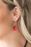 Wonderfully Walla Walla Red Paparazzi Earrings All Eyes On U