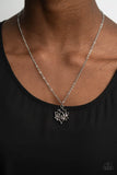 Lotus Retreat Silver Paparazzi Necklace All Eyes On U Jewelry Store