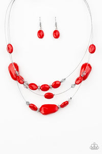 Radiant Reflections Red Paparazzi Necklace