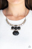 Commander In CHIEFETTE Black Paparazzi Necklace All Eyes On U Jewelry 