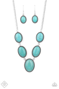 River Valley Radiance Blue Paparazzi Necklace All Eyes On U Jewelry
