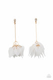 Suspended In Time Gold Paparazzi Earrings All Eyes On U Jewelry 
