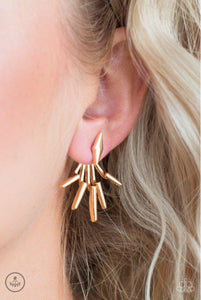 Extra Electric Gold Paparazzi Earrings All Eyes On U Jewelry 