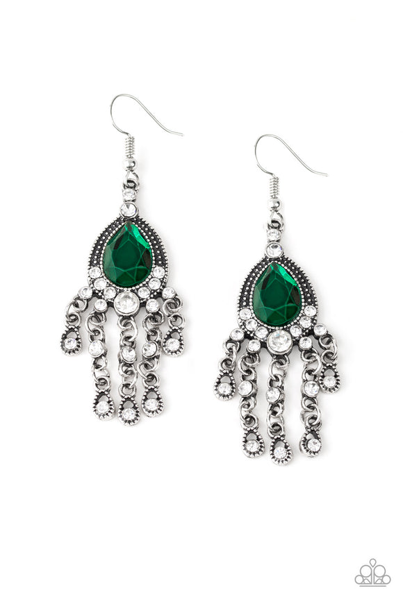 Bling Bliss Green Paparazzi Earrings All Eyes On U Jewelry Accessories