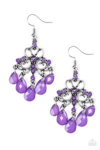 Dip It In Glow Purple Paparazzi Earrings