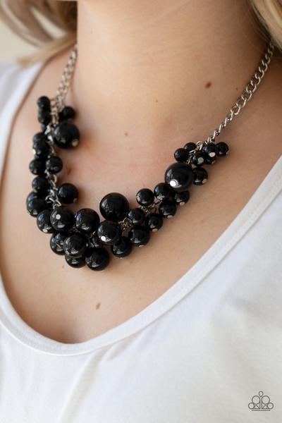 Glam Queen Black Necklace- Glam Queen Black Paparazzi Necklace All Eyes On U Jewelry Paparazzi Accessories