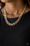 Block Party Princess Gold Paparazzi Necklace All Eyes On U Jewelry  