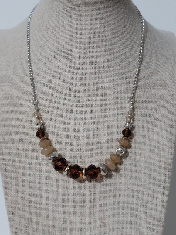 Turn Up The Tea Lights Brown Paparazzi Necklace All Eyes On U Jewelry