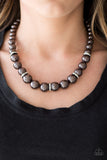 You Had Me At Pearls Black Paparazzi Necklace All Eyes On U