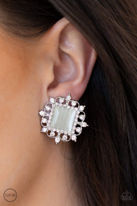 Get Rich Quick White Paparazzi Earrings