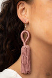 Tassels and Tiaras Pink Paparazzi Earrings All Eyes On U Jewelry
