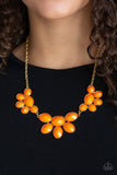 Flair Affair Orange Necklace - Paparrazi Accessories