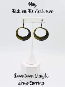 Downtown Jungle Brass Paparazzi Earrings