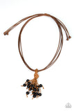 Tassel Trek Brown Paparazzi Necklace All Eyes On U Jewelry Store 