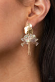 Harmonically Holographic Gold Paparazzi Earrings All Eyes On U Jewelry 