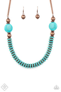 Desert Revival Blue Paparazzi Necklace All Eyes On U Jewelry
