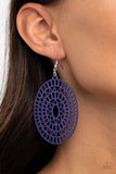 Tropical Retreat Purple Paparazzi Earrings All Eyes On U Jewelry Accessories 