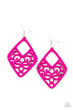 VINE For The Taking Pink Paparazzi Earrings All Eyes On U Jewelry 