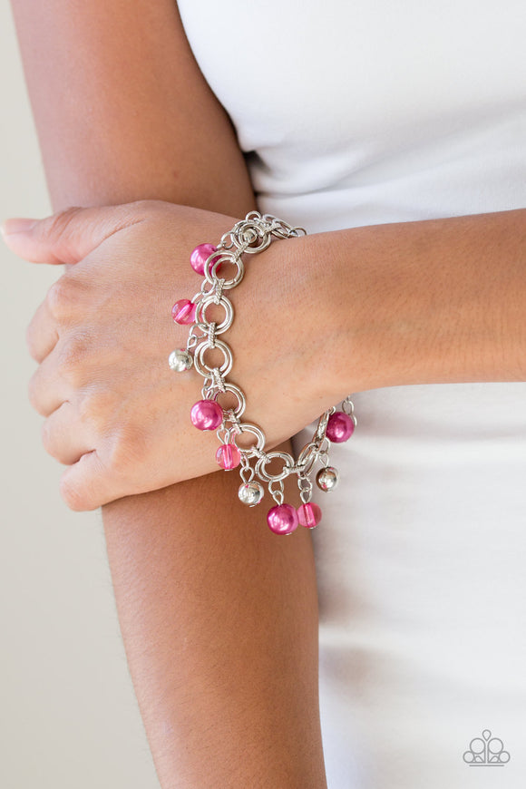 Fancy Fascination Pink Paparazzi Bracelet All Eyes On U Jewelry 